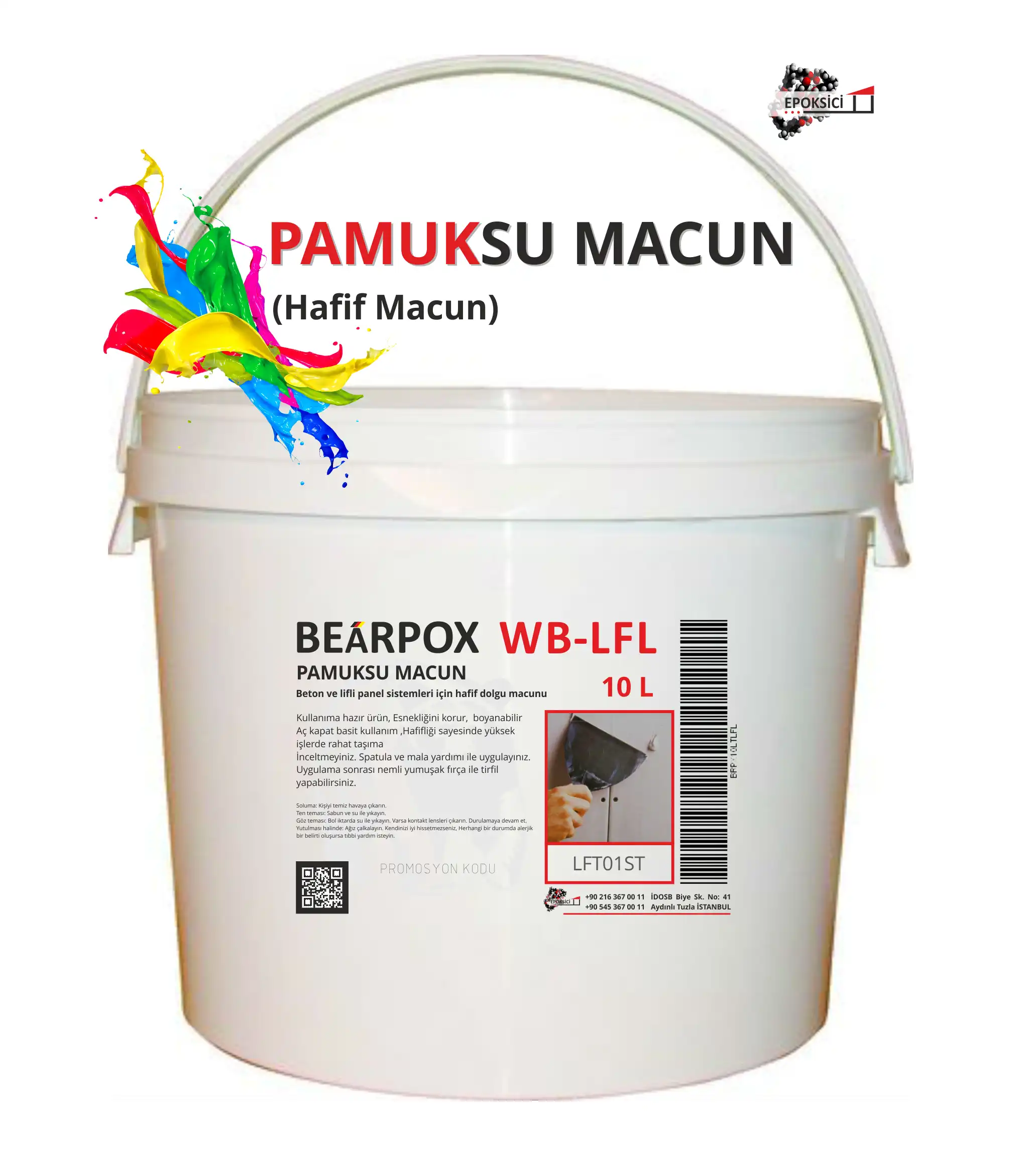 WB LFL BETON VE LİFLİ PANEL SİSTEMLERİ İÇİN HAFİF (PAMUKSU) MACUN